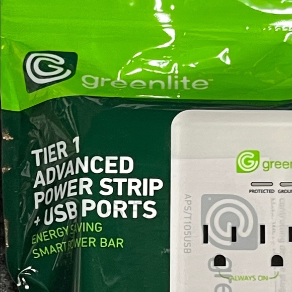 Advanced Power Strip with USB Ports - White - Picture 2 of 5